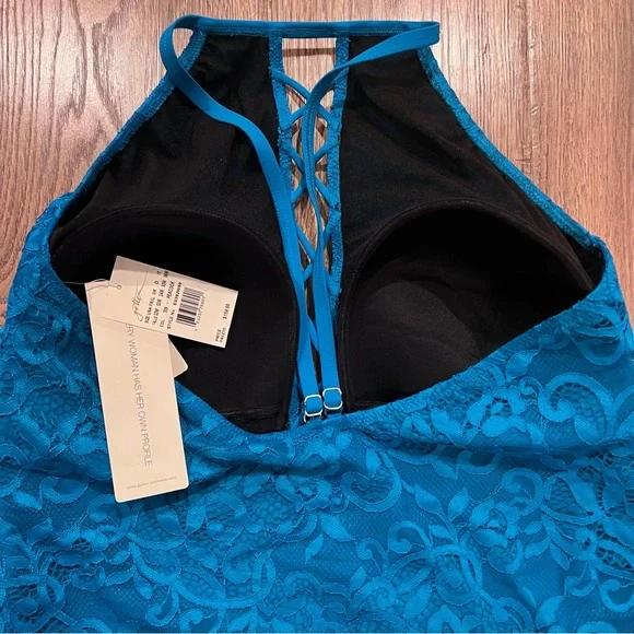 NWT Gottex Lycra Extra Light Lace Swim 22W
